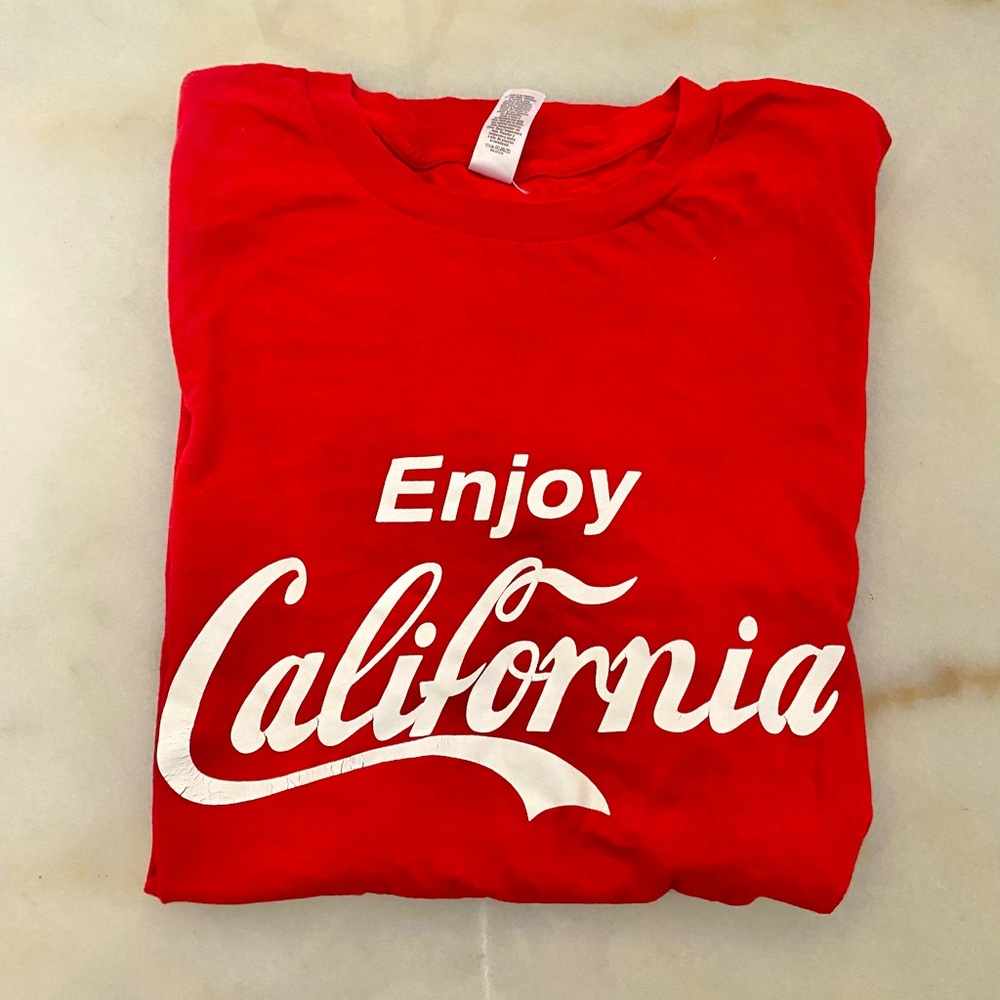 Coca Cola inspired ‘Enjoy California’ T-shirt